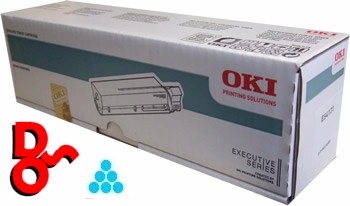OKI ES7411 Cyan (C) 44318619 Genuine OKI Toner Cartridge Executive Series Printer Cartridge Sales Nationwide next day Delivery